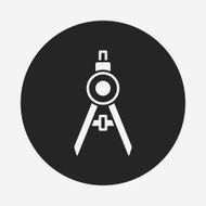 Stationery compasses icon N6