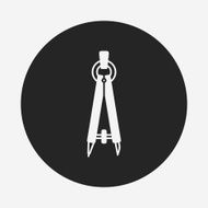 Stationery compasses icon N10