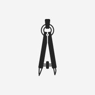 Stationery compasses icon N13