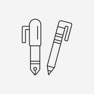 pen pencil line icon N53