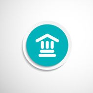 bank icon isolated vector symbol building N10