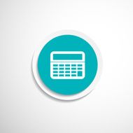 Vector Calculator Icon isolated displa mathematics N10