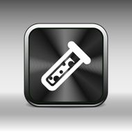 test icon vector fluid symbol flask glass chemistry experiment N11