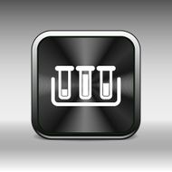 test icon vector fluid symbol flask glass chemistry experiment N12