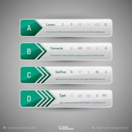 Modern tabs as design elements Business symbols N23