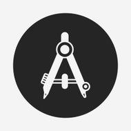 Stationery compasses icon N14