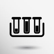 test icon vector fluid symbol flask glass chemistry experiment N18