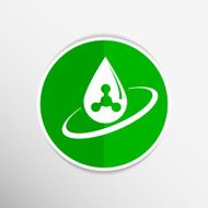 chemical icons icon drop water element formula symbol atom gene N11