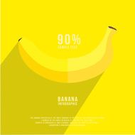 fruits vector illustration banana infographics