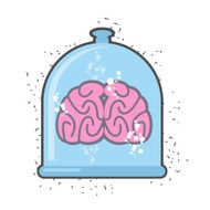 Hhuman brain in a jar Brain for scientific experiment