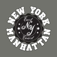 New York City Typography Graphics T-shirt