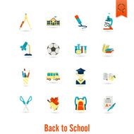 school and education icons N521