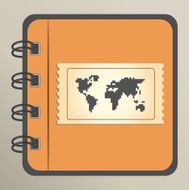 Simple style pixel icon continents Vector design