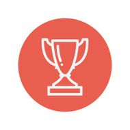 Trophy thin line icon