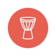 Timpani thin line icon