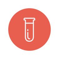 Test tube thin line icon N3