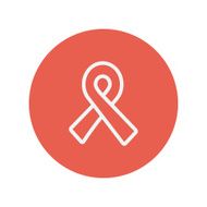 Unity ribbon thin line icon