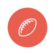 Football ball thin line icon N2