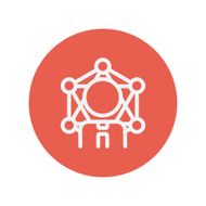 Student thin line icon