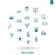 school and education icons N560