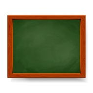 Green vector blackboard isolated on white