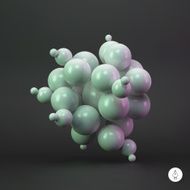 3d abstract spheres Vector illustration N2