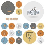 school and education icons N594