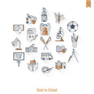 school and education icons N595
