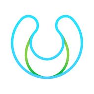 U letter line logo
