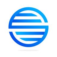 S letter line logo