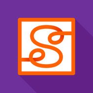 S letter line logo N7