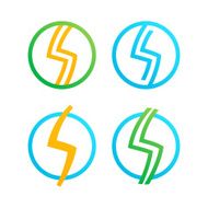 S letter line logo set N2