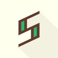 S letter line logo N12