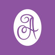 Letter A line logo