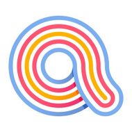 Letter A line logo N4