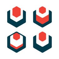 V letter line logo N2