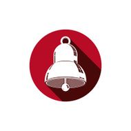 3d bell isolated on white Web and graphic design element