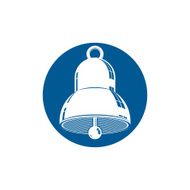 3d bell isolated on white Web and graphic design element N2