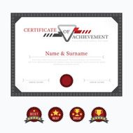 Certificate template layout background frame design vector