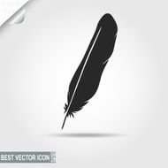 feather vector icon