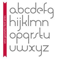 Elegant black and white slim lowercase letters calligraphic