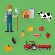 Organic Clean Foods Good Health Design Concept Vector Illustration