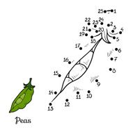 Numbers game fruits and vegetables (peas) N2