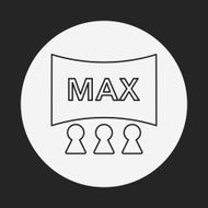 cinema screen icon N6