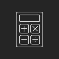 calculator line icon N7