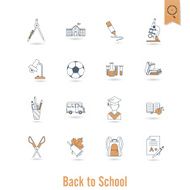 school and education icons N606