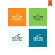 school and education icons N618