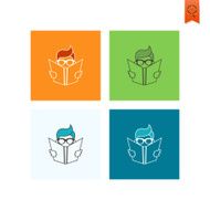 school and education icons N625