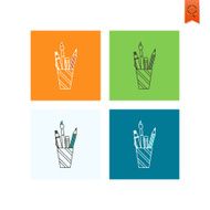 school and education icons N636