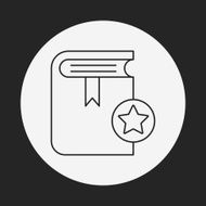 media book line icon N3